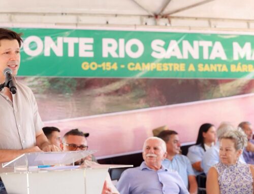Daniel Vilela inaugura ponte sobre o rio Santa Maria, em Campestre de Goiás
