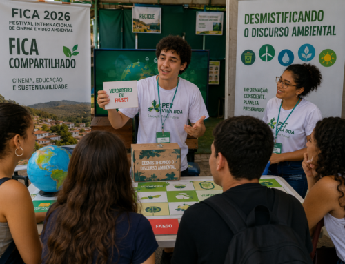 Quiz ambiental no Fica 2026 convida público a testar conhecimentos sobre sustentabilidade